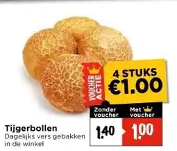 Vomar Voordeelmarkt Tijgerbollen aanbieding
