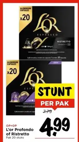 Vomar Voordeelmarkt L'or Profondo of Ristretto aanbieding