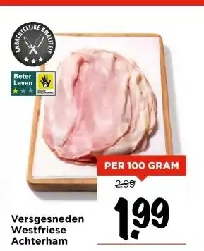 Vomar Voordeelmarkt Versgesneden Westfriese Achterham aanbieding
