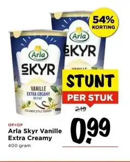 Vomar Voordeelmarkt Arla Skyr Vanille Extra Creamy aanbieding
