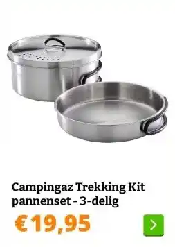 Obelink Campingaz Trekking Kit pannenset - 3-delig aanbieding