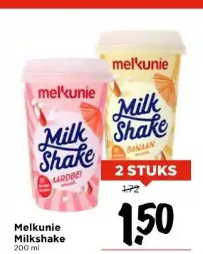 Vomar Voordeelmarkt Melkunie Milkshake aanbieding