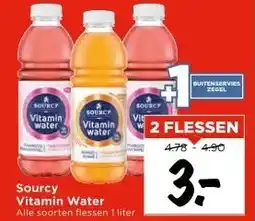 Vomar Voordeelmarkt Sourcy Vitamin Water aanbieding