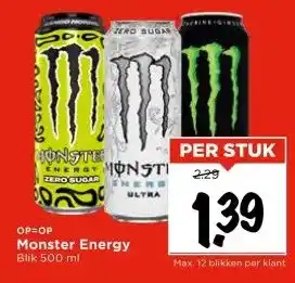 Vomar Voordeelmarkt Monster Energy aanbieding