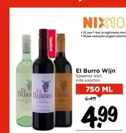 Vomar Voordeelmarkt El Burro Wijn aanbieding