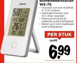 Vomar Voordeelmarkt Binnenweerstation WS-75 aanbieding