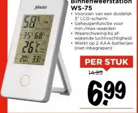 Vomar Voordeelmarkt Binnenweerstation WS-75 aanbieding