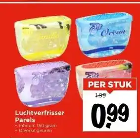Vomar Voordeelmarkt Luchtverfrisser Parels aanbieding