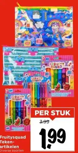 Vomar Voordeelmarkt Fruitysquad Teken- artikelen aanbieding