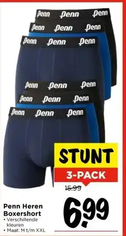 Vomar Voordeelmarkt Penn Heren Boxershort aanbieding