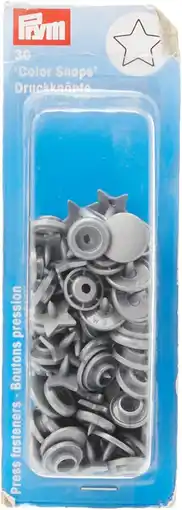 Amazon Prym 393245 naaivrij-drukknop Color Snaps ster zilvergrijs, kunststof, één maat aanbieding