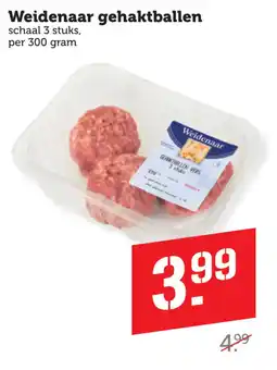 Coop Weidenaar gehaktballen aanbieding