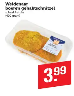 Coop Weidenaar boeren gehaktschnitzel aanbieding
