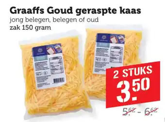 Coop Graaffs Goud geraspte kaas aanbieding