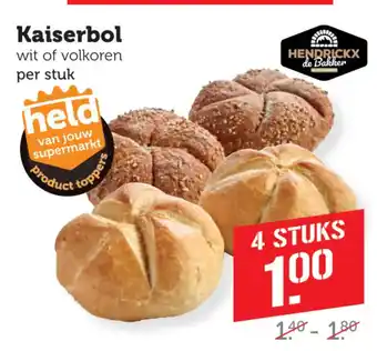 Coop Kaiserbol wit of volkoren aanbieding