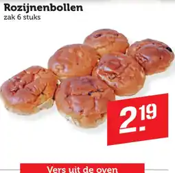 Coop Rozijnenbollen aanbieding