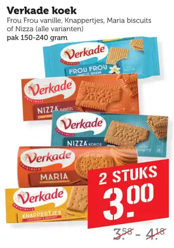 Coop Verkade koek aanbieding