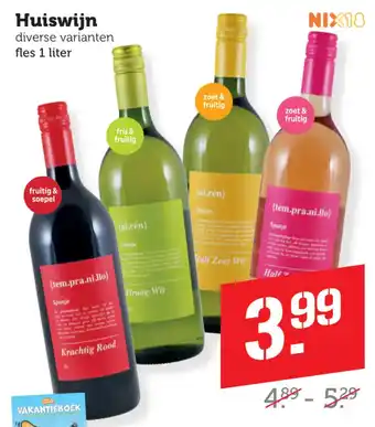 Coop Huiswijn aanbieding