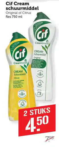 Coop Cif Cream schuurmiddel aanbieding