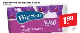 Coop Big Soft Plus toiletpapier 8 rollen aanbieding