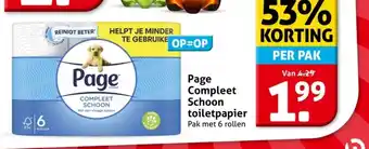 Hoogvliet Page Compleet Schoon toiletpapier aanbieding