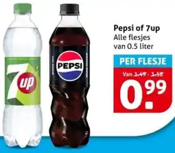 Hoogvliet Pepsi of 7up aanbieding