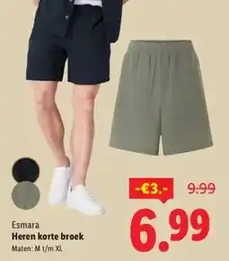Lidl Heren korte broek aanbieding