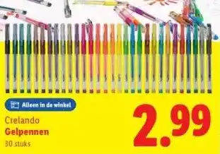 Lidl Gelpennen aanbieding