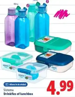 Lidl Drinkfles of lunchbox aanbieding