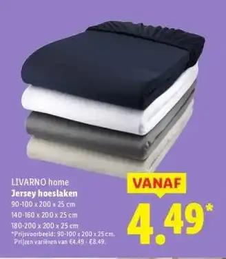 Lidl Jersey hoeslaken aanbieding
