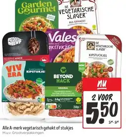 Jumbo Alle A-merk vegetarisch gehakt of stukjes aanbieding