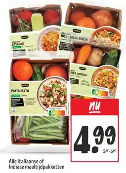 Jumbo Alle Italiaanse of Indiase maaltijdpakketten aanbieding