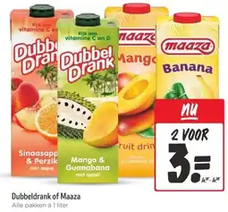 Jumbo Dubbeldrank of Maaza aanbieding