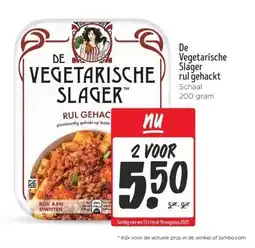 Jumbo De Vegetarische Slager rul gehackt aanbieding