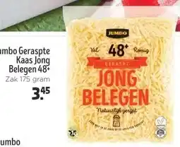 Jumbo Jumbo Geraspte Kaas Jong Belegen 48+ aanbieding