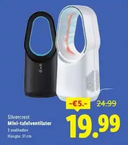 Lidl Mini-tafelventilator aanbieding