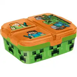 Intertoys Minecraft lunchbox met vakken aanbieding
