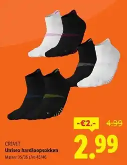 Lidl Unisex hardloopsokken aanbieding
