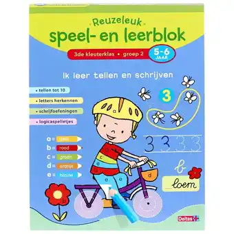 Intertoys Reuzeleuk speel- en leerblok ik leer tellen en schrijven aanbieding