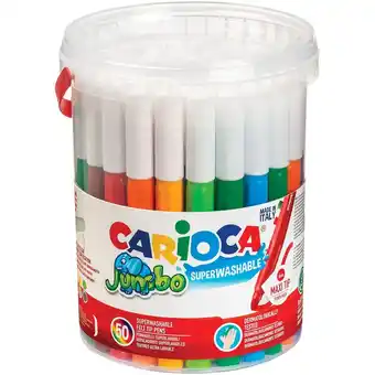 Intertoys Carioca jumbo viltstiftten set 50-delig aanbieding