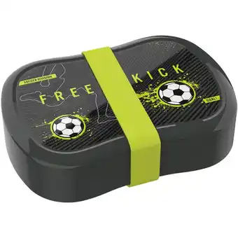Intertoys Lunch Buddies broodtrommel voetbal met elastiekband aanbieding