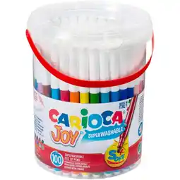 Intertoys Carioca Joy fijne viltstiften set 100-delig aanbieding