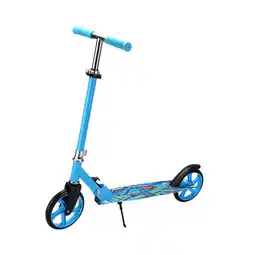 Intertoys Opvouwbare scooter - 200 mm - blauw aanbieding
