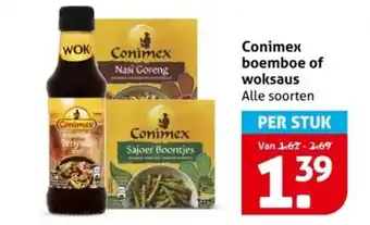 Hoogvliet Conimex boemboe of woksaus aanbieding