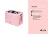Bol.com Jocca Sweet - Broodrooster - Toaster Broodrooster - 2 Boterhammen - Broodroosters - Roze - 2185P aanbieding