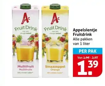 Hoogvliet Appelsientje Fruitdrink aanbieding
