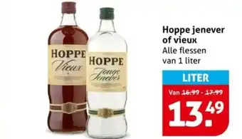 Hoogvliet Hoppe jenever of vieux aanbieding