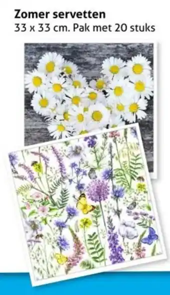 Hoogvliet Zomer servetten aanbieding