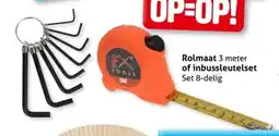 Hoogvliet Rolmaat of inbussleutelset aanbieding