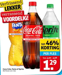 Hoogvliet Coca-Cola, Fanta of Sprite aanbieding